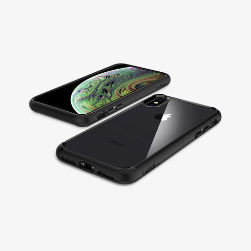 064CS24873 - iPhone XR Case Ultra Hybrid in crystal clear showing the back